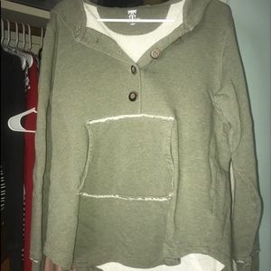 green jacket / sweatshirt